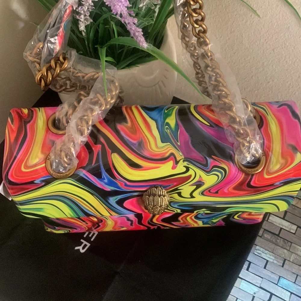 Kurt Geiger London Kensington X Marble Shoulder Bag - Picture 3 of 16